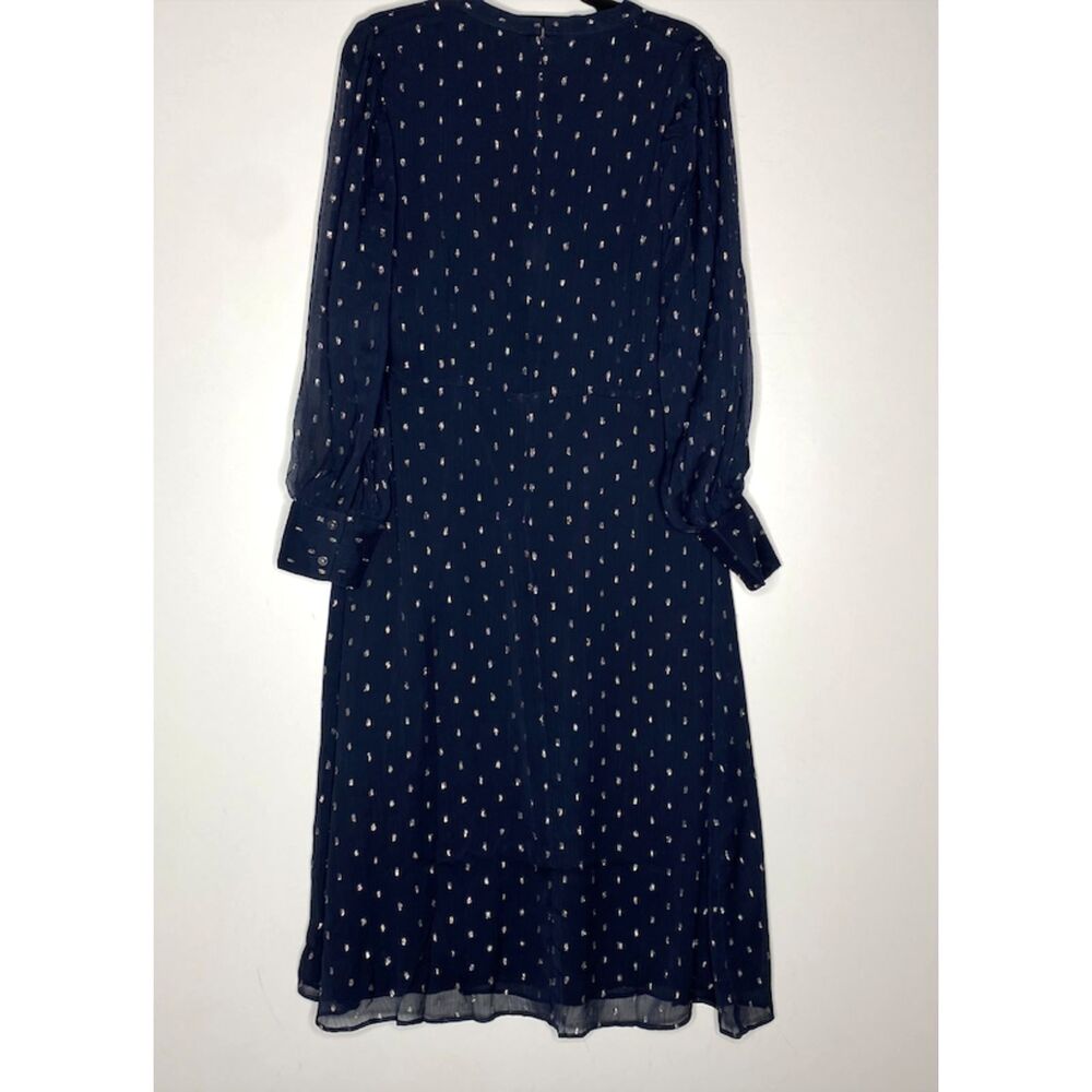 New Ann Taylor Lurex Clip Midi Dress Women's Size 10 Petite - Picture 8 of 9